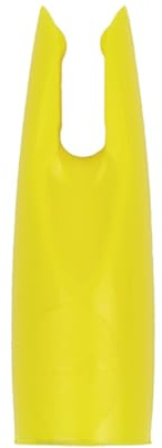 Bohning 11/32” T Nock for .105” (2.67mm) swedged end Arrow shafts, 12 Pack, Yellow