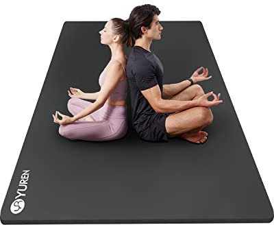 RYTMAT Large Exercise Mat 200×130cm NBR 15mm Thick Yoga Mat Gym Mat for Home Aerobics Fitness Yoga Pilates Training