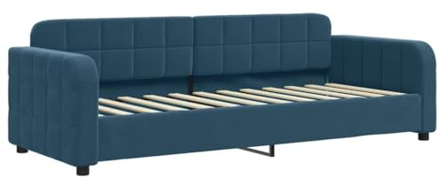 Sofá Cama vidaXL Terciopelo Azul 80x200 cm, Cama de Invitados, cómodo para Dormir