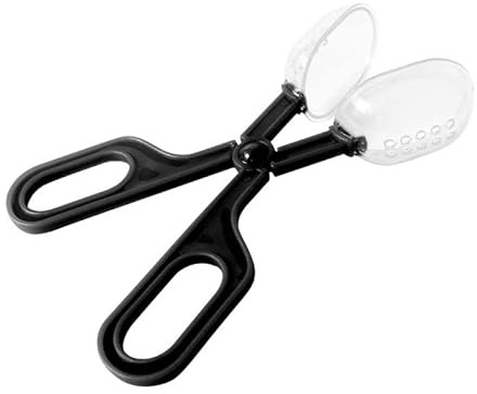WANGSONGSONGZHY Reptile Feeding Tool Reptile Feeding Tongs Cricket Clamp Bug Scooper for Reptile Hedgehog Hamsters Guinea Pig Lizard Spider Bearded Dragon (Blue) (black)