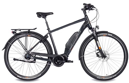 Airtracks 28 Zoll E-Bike Herren City Fahrrad X-Tron SR2 Trekking Bike Trekkingrad Shimano STеPS E5000 418Wh 5 Gang Shimano Nexus Inter 5 - Rahmen - 55cm (Körpergröße 175-185cm)