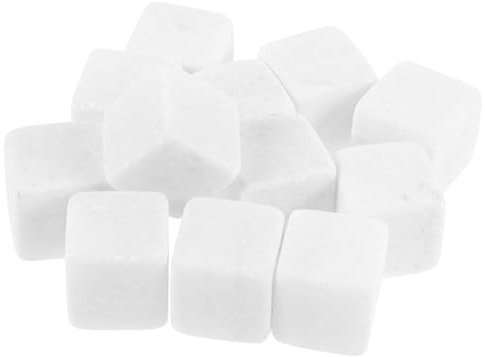 Amosfun Set Di Accessori Per Whisky 12 Pezzi Pietre Per Whisky in Marmo Resistenti Allusura Comode Pietre Per Vino