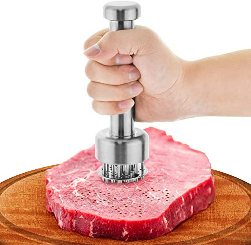 Batticarne acciaio inox, Inteneritore per carne, martello di carne manuale, martello per bistecca, utensili da cucina per Bistecca, Carne di maiale, Pollo