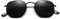 SOJOS Mode Polygon Sonnenbrille Damen Herren Verspiegelte Polarisiert Linse Leichte Unisex Brille SJ1072 mit Schwarz Rahmen/Grau Linse