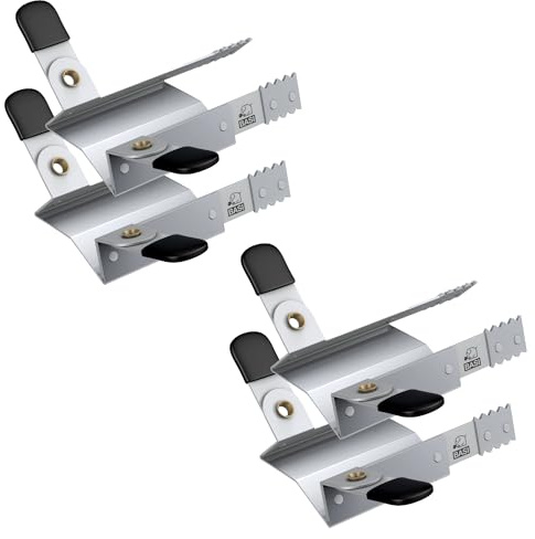 BASI | 2 pares de abrazaderas para persianas de persiana | protección antirrobo para persianas de ventana | protección contra robos para persianas | 4 unidades