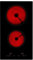Willow WCH30T 30cm Ceramic Hob, Electric Hob Cooktop with 2 Cooking Zones, 2 Burner Hob with Built In Touch Control, Built In Timer, Child Lock, Black