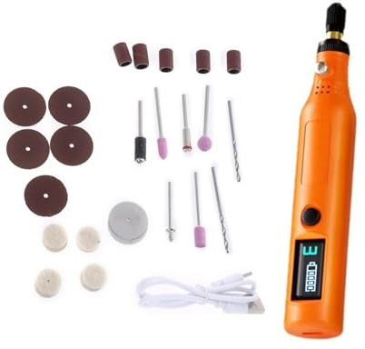 Set di strumenti per incisione digitale portatile con display digitale per artigiani, lavorazione del legno, metallo, lucidatura, intaglio, modellismo