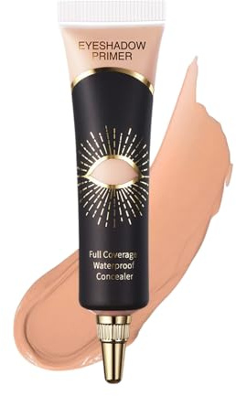 Under Eye Concealer for Mature Skin,Eyeshadow Primer, Pigment Base Eyes Primer, Full Coverage Matte Color Corrector for Dark Circles, Long Lasting Waterproof Eye Base,Crease-proof Makeup(02MEDIUM)