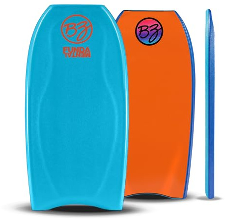 BZ Fundamental 42-43 Bodyboard - Choose Size and Color (Lt. Blue/Orange, 42)