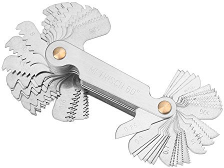 Fdit Peigne Filetage, Jauge Filetage métrique 58 Lames Set vis Pas de Fil jauge de système de Pouce métrique jauge