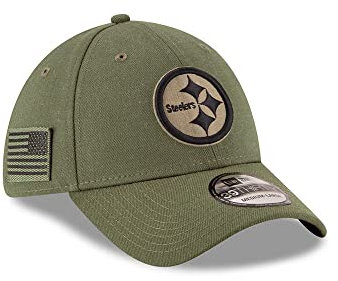 New Era Pittsburgh Steelers On Field 2018 Salute to Service 39Thirty Cap - M - L