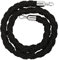 Cuerdas de barrera para colas de 1/1,5/2/2,5/3M con gancho plateado, cuerda de puntal, cuerda de control de multitudes, cuerda de cáñamo trenzada para divisor de colas, barrera (Size:1.5M,Color:Negro)