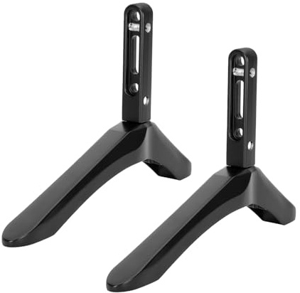 Streysisl Patas de Soporte de TV, Patas de TV, Soporte de Metal, Patas de TV, Soporte de TV, Soporte de TV, Soporte de TV Unidades sin taladrar, Soporte de Mesa para la mayoría de televisores LCD