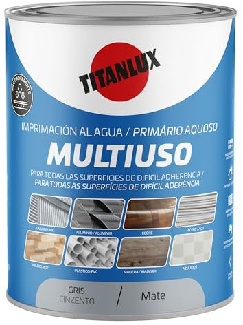 TITANLUX Imprimación Multiuso al Agua Gris 750ml