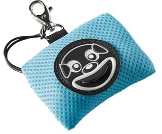 TRE PONTI DISPENSER PORTA SACCHETTI IGIENICI EASY CLEAN CON FACCINA PER CANI (AZZURRO)