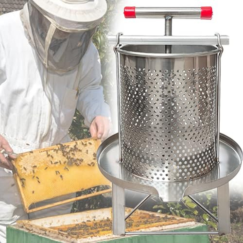 Manuell Honungspressare, NäTbivaxpressmaskin Honungsextraktor Av Rostfritt StåL Biodlingsextraktion, Honungsbispinnare Centrifugeutrustning FöR Biodling.