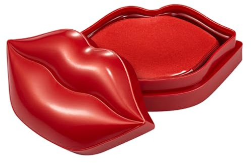 SHERCHPRY Masque Hydratant Lèvres Rouge, Coussinets Non Tissés, 20 Pièces, Soin Nourrissant et Rafraîchissant pour Lèvres Sèches, pour Mère et Petite Amie