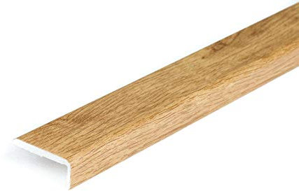 SELF-Adhesive Wood Effect Threshold 1M Door Stops End Laminate Floor Edge Strip Trim TMW Profiles (Santana Oak)
