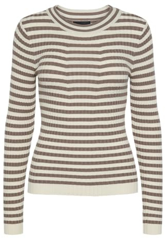 PIECES dam Pccrista Ls O-neck Stickad Noos Bc Pullover-tröja