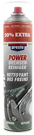 Power Bremsenreiniger für Motor, Kupplung, Vergaser - entfernt Öl Fett Bremsstaub, je 600ml Sprühdose von Presto, Menge:1