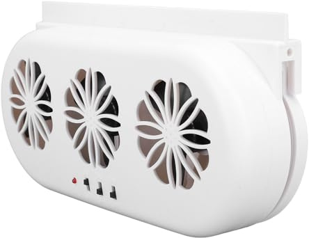 Soldriven bilfläkt, snabb kylprestanda, soldriven bil avgasfläkt med 3 luftutlopp, luftventil radiator bilfönster solkylning ventil avgasfläkt kylare