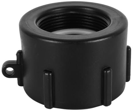 DUZEPA Adaptador IBC de 4 piezas de rosca gruesa de 60 mm a BSP de 1,5 pulgadas para tanque, válvula, manguera, conector de tubería para tanque de agua, contenedor de lluvia.
