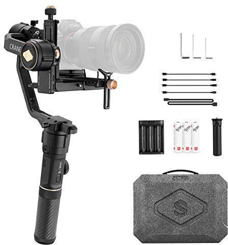ZHIYUN Crane 2S (Officielle), stabilisateur léger à nacelle 3 Axes pour Canon/Sony/Panasonic/Nikon/Fujifilm, Prise de Vue Verticale Native