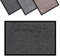 Vinsani Hallway Runner Rug Heavy Duty Door Mat 40x60cm – Non-Slip Rubber Back Large Carpet Runner | Dirt Trapper Water Absorbent Runner Mat Washable Rugs Mat for Kitchen Living Room - Dark Grey