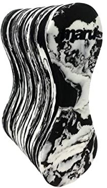 Maru Schwimmboje (Schwarz/Weiß) – Schwimmender Schaumstoff-Schwimmkörper für Erwachsene und Jugendliche (ab 14 Jahren) – verbessert die Schlagtechnik & stärkt die Arme – bequem, scheuert Nicht und