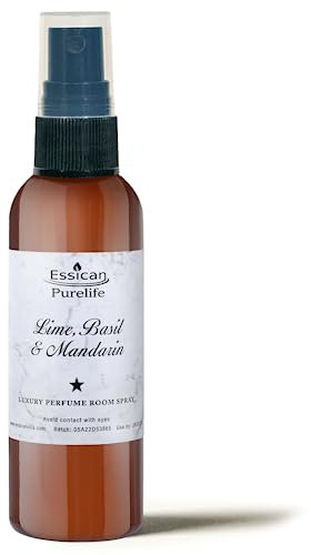 Lime, Basil, & Mandarin Room Spray 100ml, Luxury Fragrance, Perfume Air Freshener, Spritzer Mist Spray, Odour Neutraliser, Room Fragrance, Room Fresheners For Home