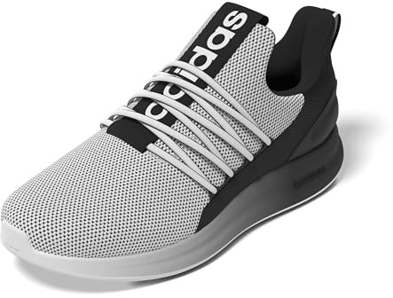 adidas Men's Lite Racer Adapt 7.0 Running Sneakers, White/Black/White, 11.5 UK