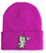 tshirtladen Beanie Einhorn NÖ Wintermütze Mütze mit lustigem Spruch, Farbe: Pink