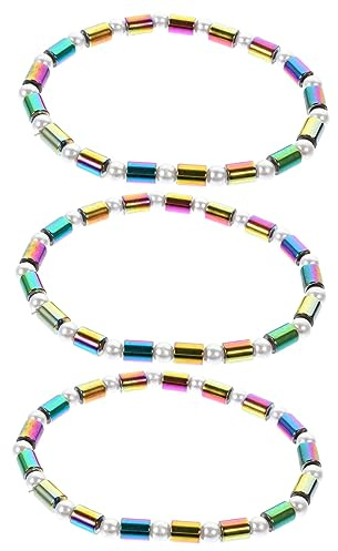 BESTYASH 3st Magnetiska Fotkedjor Slitstarka Ankelarmband i Delikat Design För Kvinnor Och Flickor Passar till Alla Kläder
