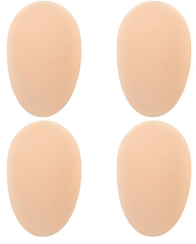 Cabilock 2 Pairs Men’S Push-Up Chest Pad – Silicone Self Adhesive Fake Muscle Insert - Invisible Chest Enhancers Cushion Removable and Reusable Muscle Pads Skin Color