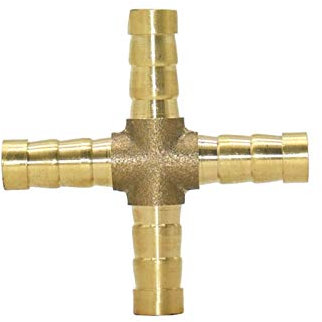 Adaptateur de tuyau ménager 8 mm 10 mm Croix Tuyau Distributeur d'eau 4 croix multidirectionnelle Joint Tuyau d'eau Joint 40 Pcs (Color : 8mm)