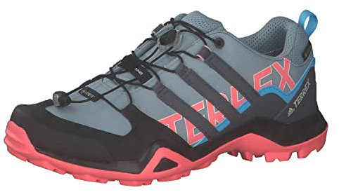 Adidas Damen Terrex Swift R2 Gore-TEX Hiking Shoes Wanderschuhe, Magic Grey/Grey Five/Acid Red, 38 EU