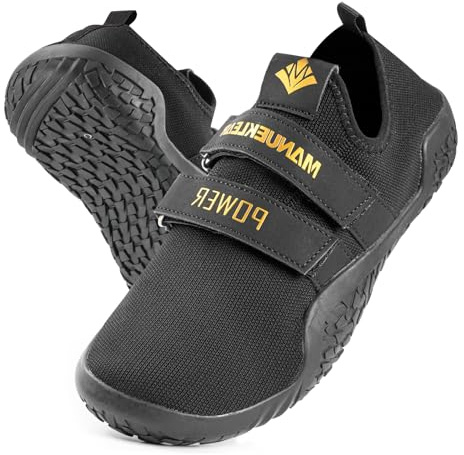 MANUEKLEAR Deadlift Shoes - Weight Lifting Shoes for Men Women - Weightlifting Squat Shoes Fitness Cross-Trainer Barefoot Gym Training Sneakers
