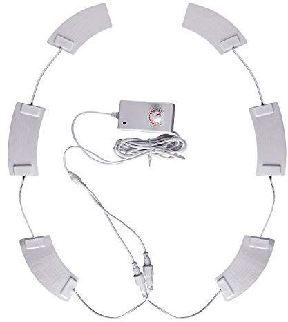 OLYDON Heated Toilet Seat Cover, 230V AC/DC Adapter, Waterproof Elongated Heated Sticker, Easy Disassembly and Installation, Universal Fit Warmer