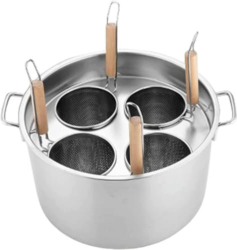 Kochtöpfe, Edelstahl-Nudeltopf mit Siebeinsatz, 3/4/5 Löcher, Nudelkocher-Einsatz-Set, Nudeltopf mit Siebdeckel, großer Topf, für Heimküche, Restaurant, kommerzielles Kochwerkzeug,