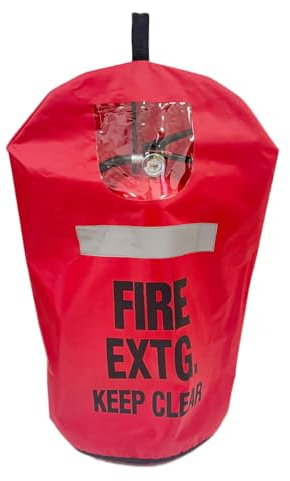 Housse d'extincteur avec sangle réfléchissante, manchon de protection robuste contre les éraflures et les rayures, 45,7 x 66 cm (l x L), 1 pièce (5,9 à 9,1 kg)
