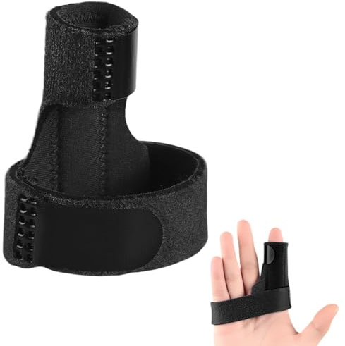 OQKAHIV Férulas de Dedos, 1 pcs Protector Dedo, Soporte para Dedos Protector de Dedos de Cobertura Completa Ferula para Dedos para Dedos Rotos Tensos Artritis Aliviar el Dolor, para Esguince de Pulgar