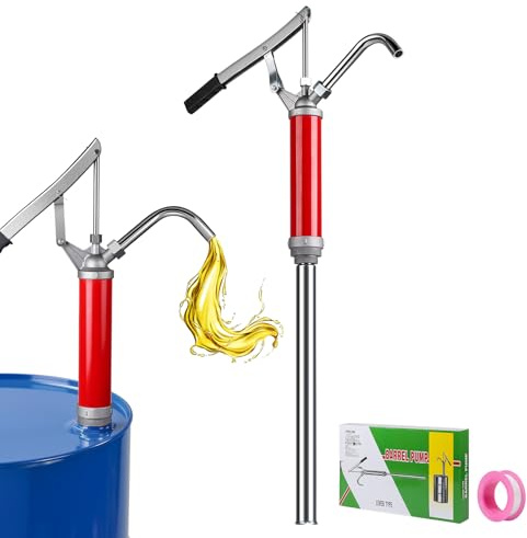 Swawis röd fatpump manuell för 15 till 55 gallon fat 28 l/min
