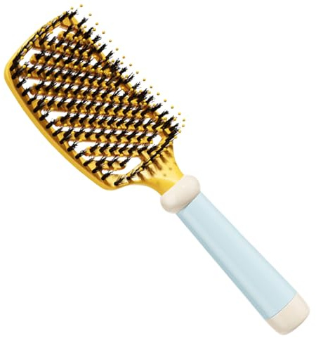 Cepillo Para Peinar,Peine Desenredador Portátil - Cepillo de Cerdas de | Para Cardado Estilizado de Rizados Cepillado Viaje Salón Peluquería Hogar Dormitorio Mujeres