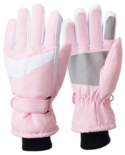 Gants de ski d'hiver unisexes avec doublure intérieure en velours, gants d'équitation antidérapants pour homme et femme, idéaux pour la neige, le froid, les sports de montagne, la moto, l'utilisation