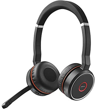 Jabra Evolve 75 MS Duo - Zertifiziert für Skype for Business StereoHeadset inkl. Link 370 - B-Ware