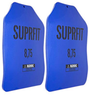 SUPRFIT – Sigurd Basic 3D Gewichtsscheiben 2x 4 kg (2x 8,75 lbs) pulverbeschichtet Blau – ergonomische Form & optimale Gewichtsverteilung – austauschbare Body Plates für Sigurd 3D Gewichtsweste