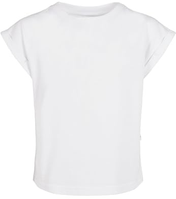 Urban Classics Té de Hombro extendido orgánico para niñas Camiseta, Blanco, 146 cm-152 cm