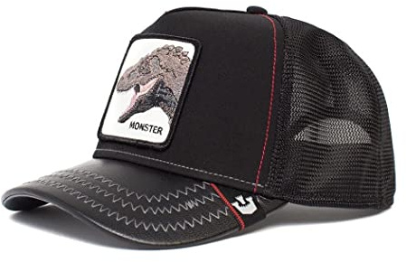 Goorin Bros. The Farm Baseball-Truckerkappe, Schwarz (Tyrannosaurus Rex), Unisex-Einheitsgröße, Einheitsgre