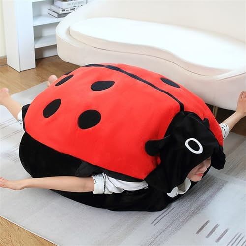 TOPLITHE Cuscino For Coccinella Indossabile, Simpatico Cuscino for Costumi Di Animali Di Peluche Con Coccinella Regali In Peluche for Bambini Camera Da Letto Soggiorno Vestire for Adulti(60CM/23IN)