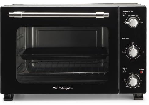 Horno de sobremesa Orbegozo HO 393, 39 Litros, 1800 W, Dimensiones: 51 x 39 x 33 cm.
